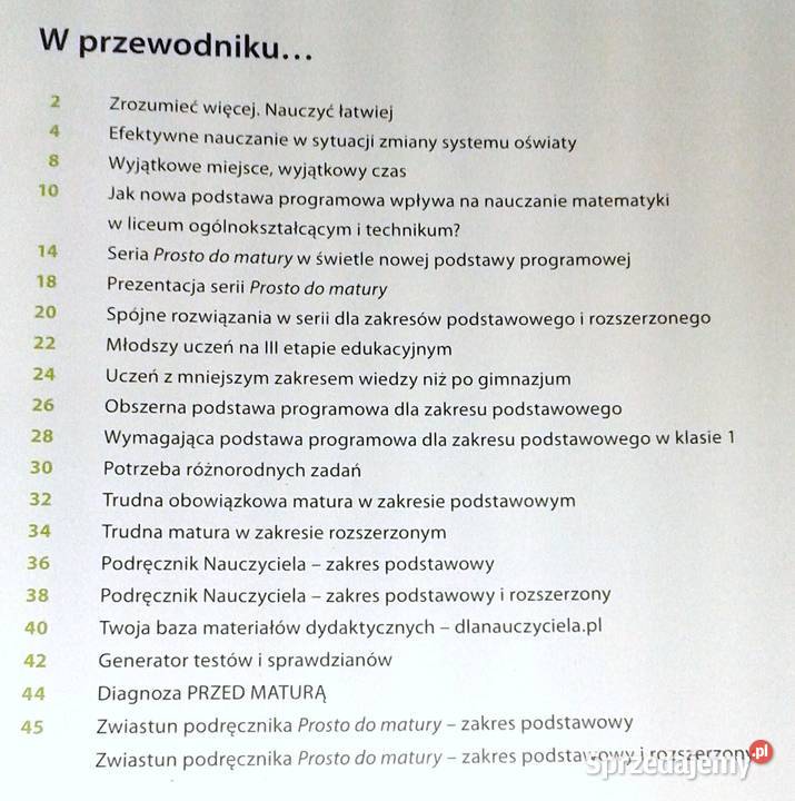 Matematyka 1 Przewodnik nauczycieli Szkoły Pozostałe lubelskie