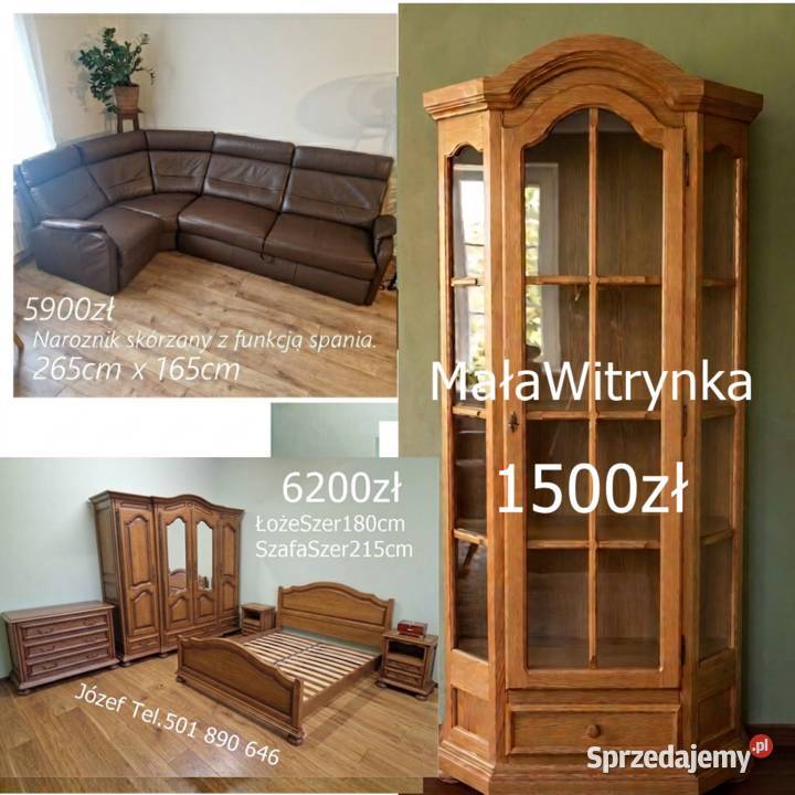 Piękna Sypialnia Dębowa sprzedam meble do śląskie Pszczyna