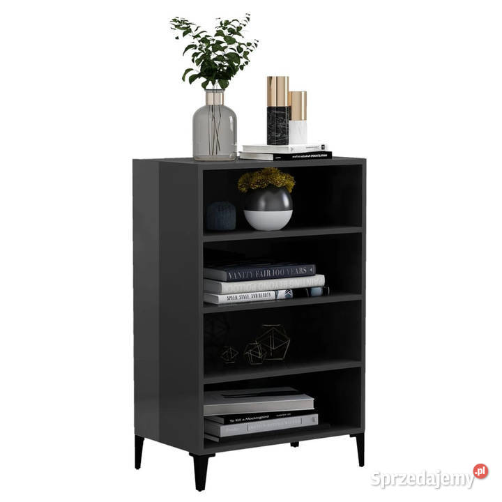 Szafka na wysoki połysk szara 57x35x90 WM806138 Warszawa