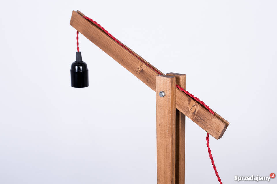 Lampa nocna stołowa drewniana Suchedniów