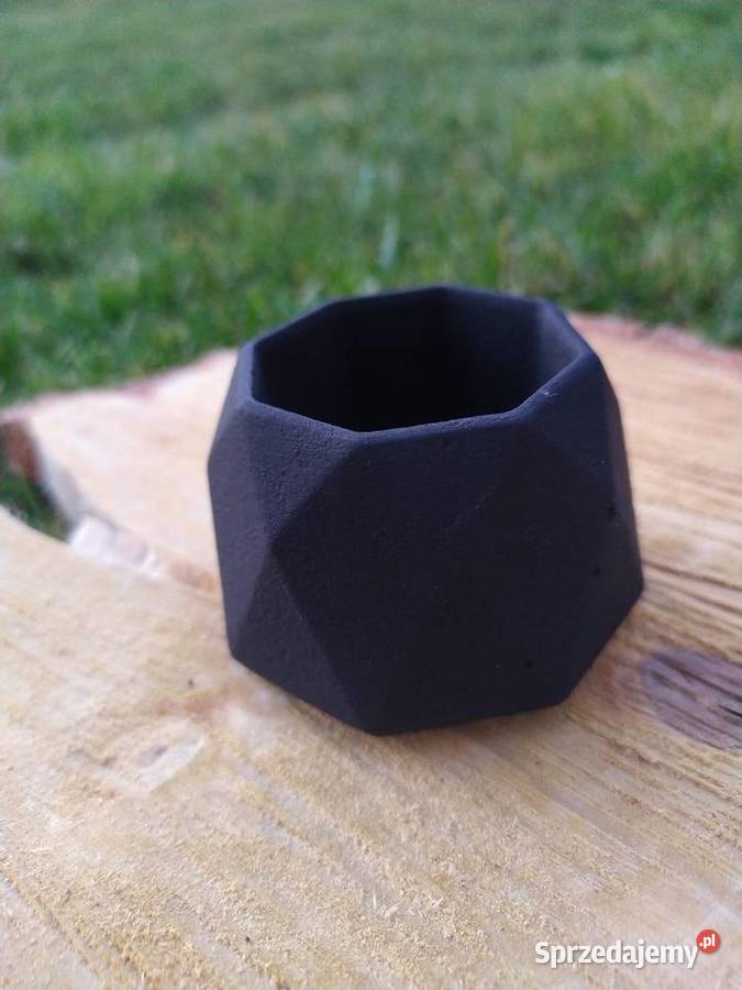 Doniczki betonowe osłonki na sukulenty Dekoracje i ozdoby Tłuszcz