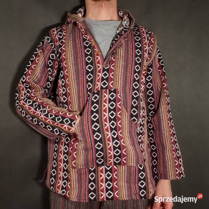 Męska Bluza Z Kapturem z Indii 100 Bawełna Kurta Rozmiar uniwersalny