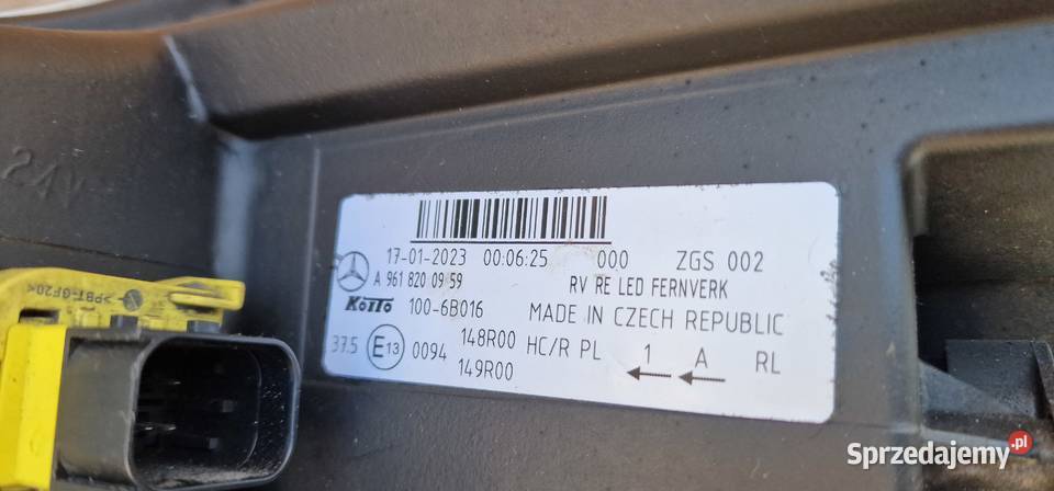 MERCEDES ACTROS MP4 MP5 REFLEKTOR LAMPA PRAWA ciężarowe Bieleń sprzedam