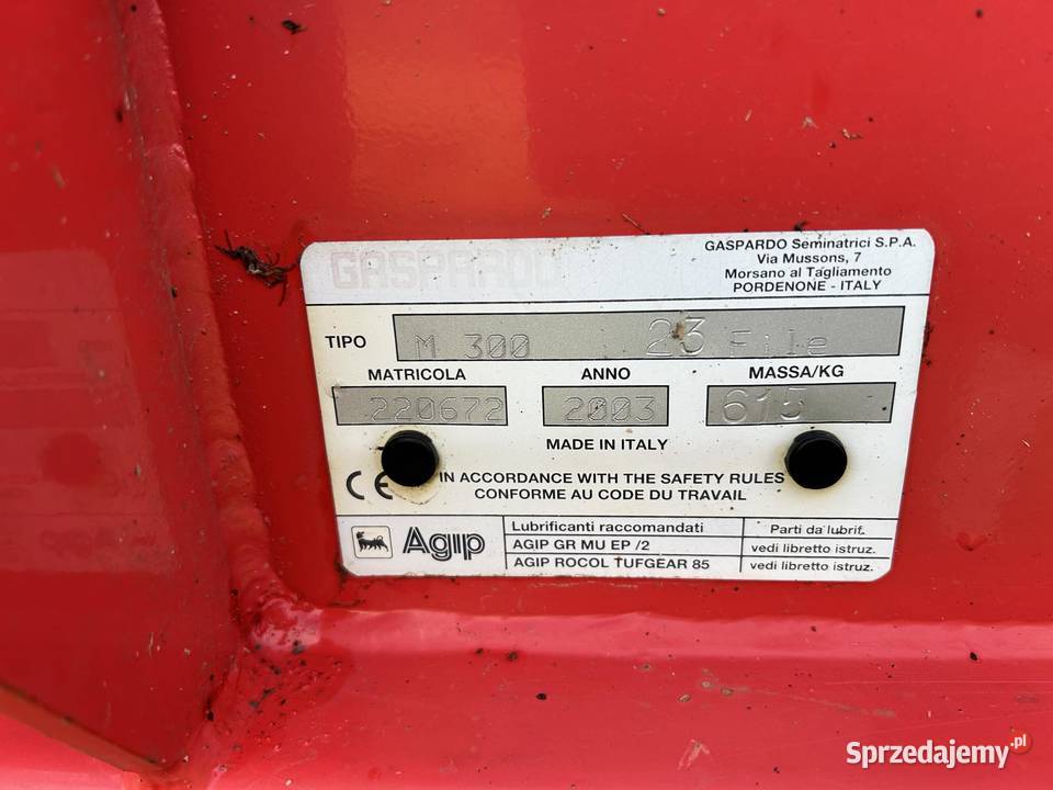 Siewnik gaspardo 3m Siewniki i sadzarki Zakrzówek