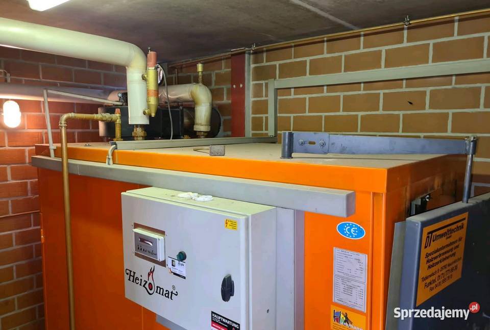 Piec na Trociny 100 kw Zrębka Owies Pestka inne Piece i kominki Kożuchów