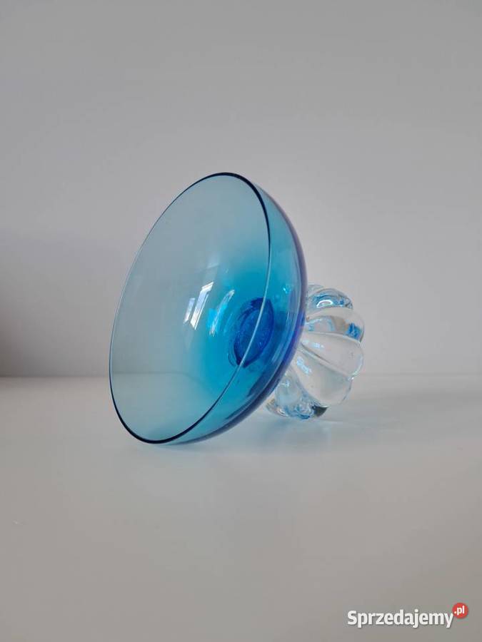 szwedzka patera deserowa Aseda Glasbruk vintage Kraków sprzedam