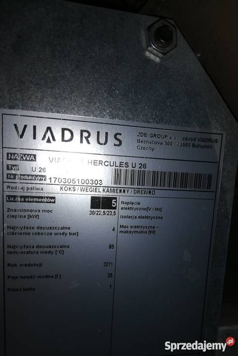 Kocioł CO VIADRUS HERCULES U26 Gierów