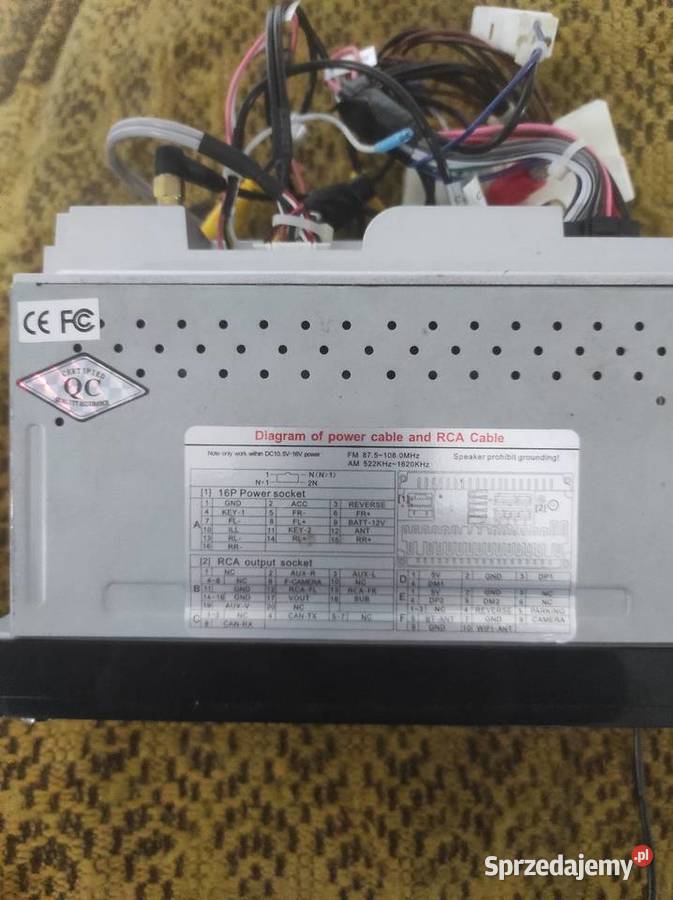 Radio 2din Android może być razem z ramką do