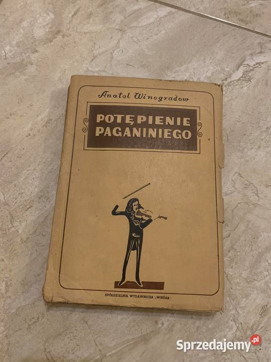 Potępienie Poganiniego Anatol Winogradow książka Antykwariat podkarpackie Jasło
