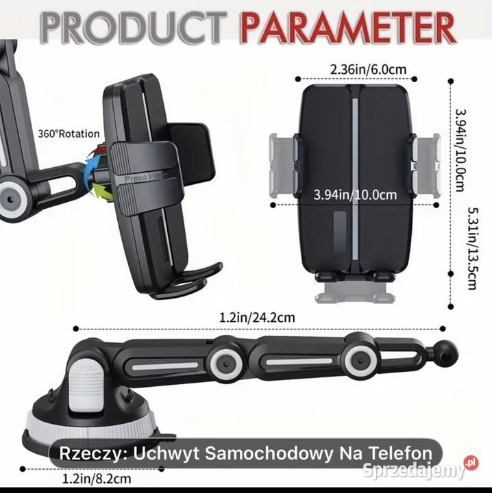 Sprzedam uniwersalny uchwyt samochodowy na opolskie Opole sprzedam