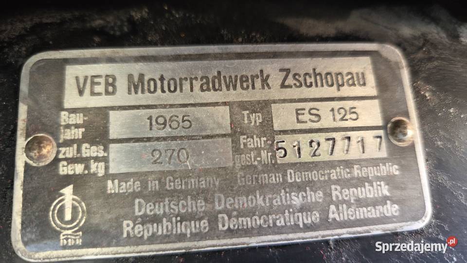 MZ ES 125 Trophy Strzelce Krajeńskie