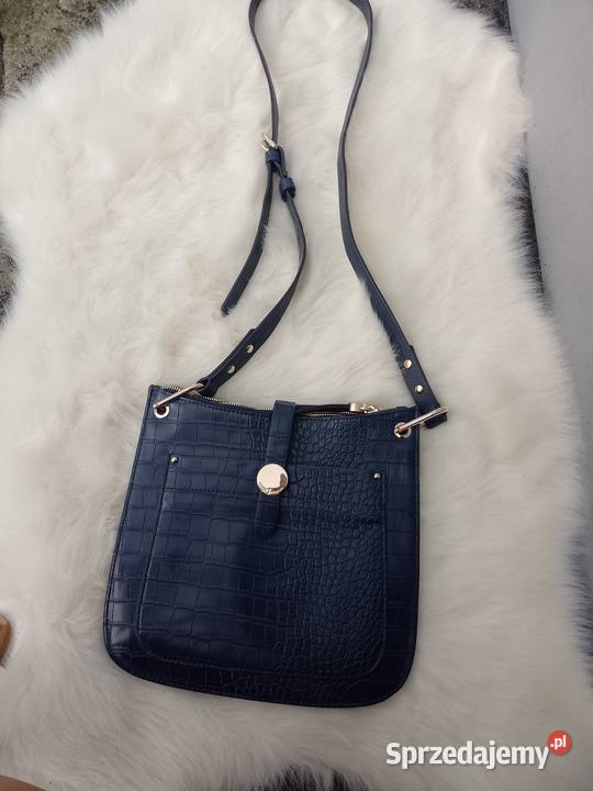 Granatowa torebka na ramię z Londynu listonoszka Kraków