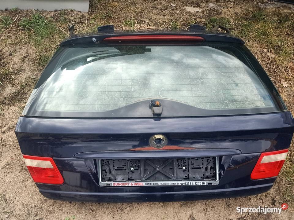 Klapa tylna tył BMW E46 kombi dunkeblau części blacharskie Szczecin