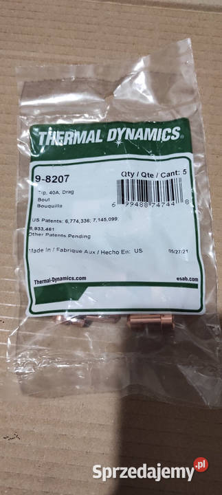 Elektrody dysze plazma Thermal Dynamics Esab Warszawa sprzedam