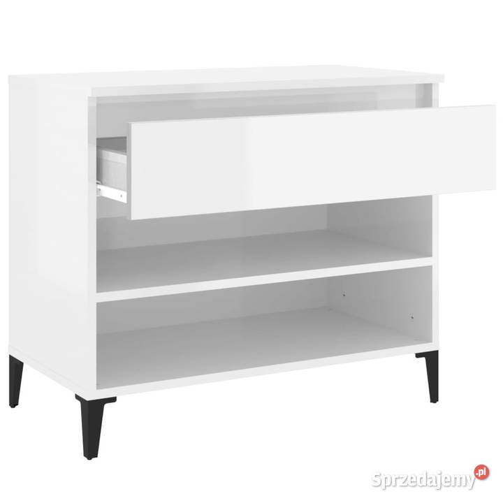 Szafka na buty wysoki połysk biała 70x36x60 Warszawa