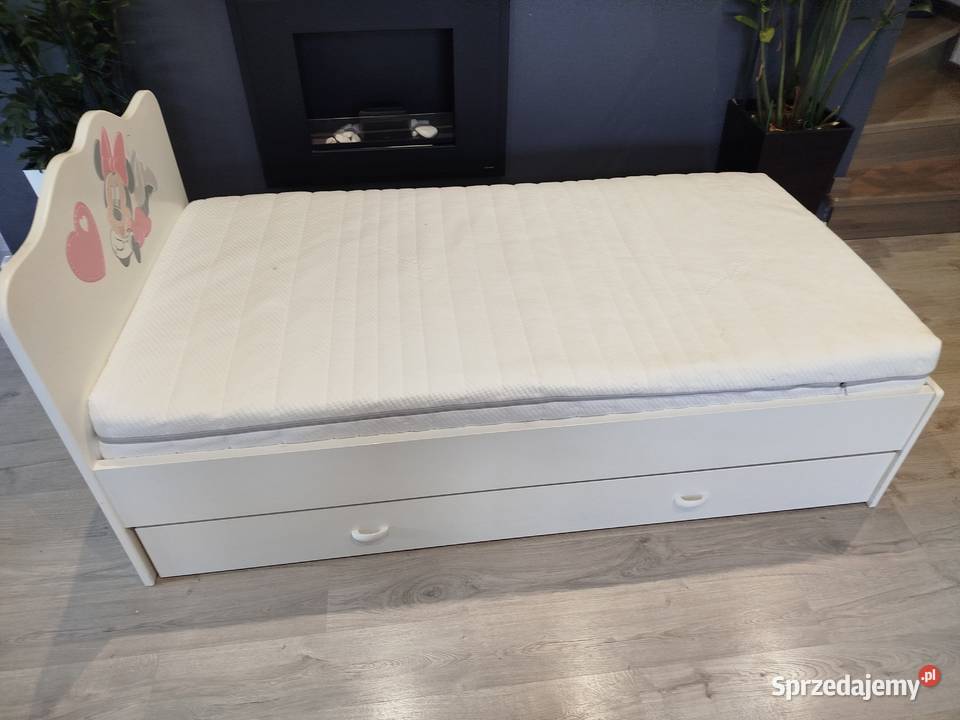Łóżko Minnie Meblik materac Senpo skrzynia na 160cm Kobierzyce sprzedam