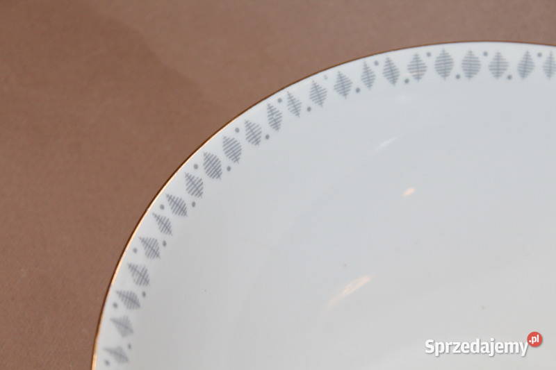 Miska 8 talerzyków Bohemia Czechoslovakia 1928 Porcelana i szkło Szczecin
