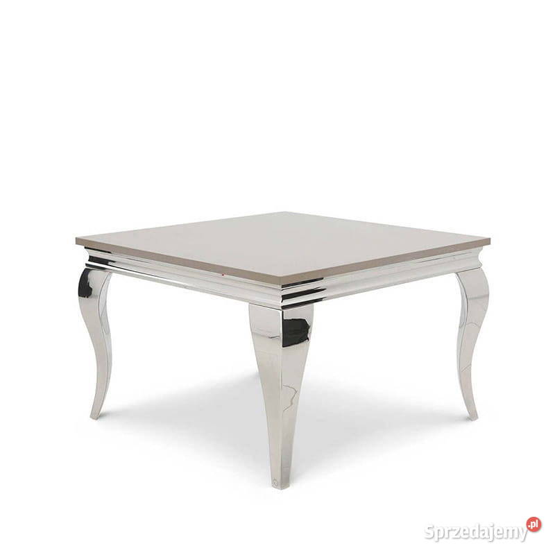 Stolik kawowy Ludwik 45 glamour srebrny stół 45cm mazowieckie Warszawa