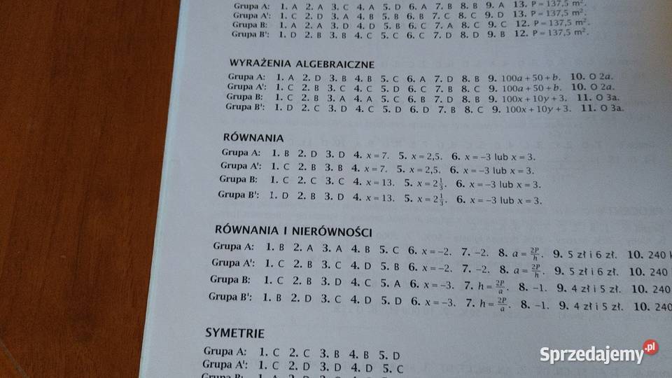 Matematyka 1 sprawdziany klasy pierwszej pomorskie Gdańsk