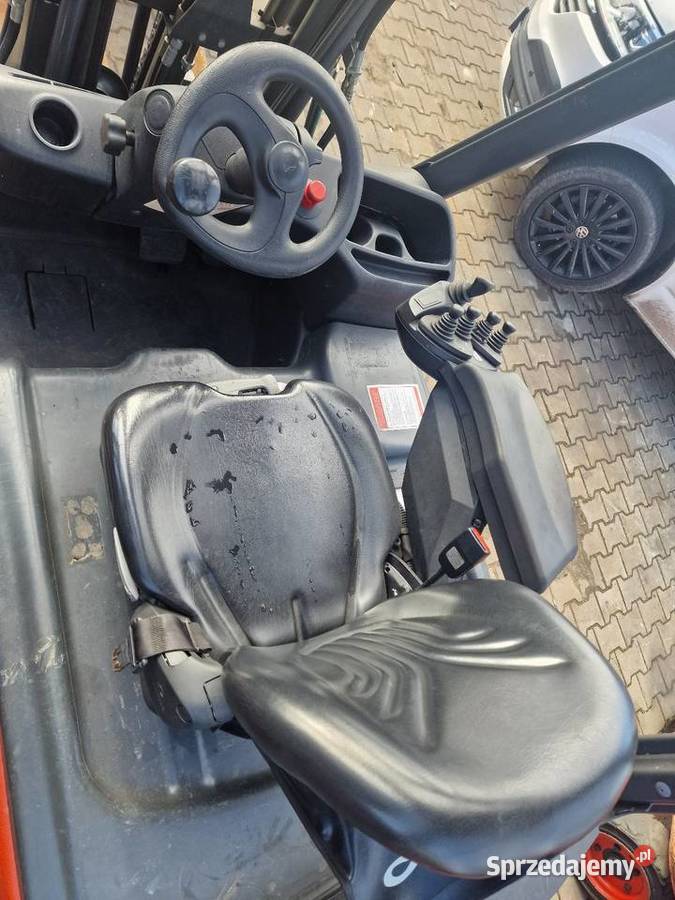 Linde E16 2009r Triplex przesuw boczny wózek elektryczny Lubliniec