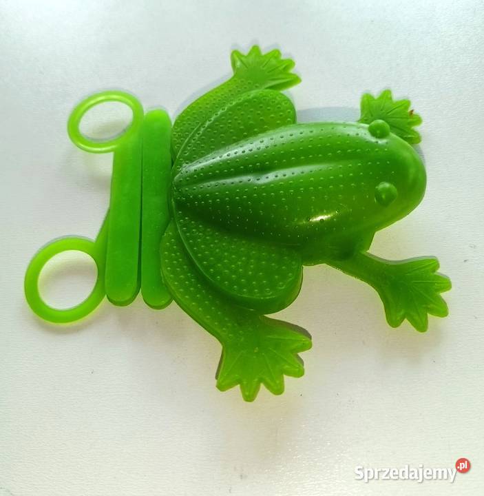 Skacząca żabka z PRLu vintage