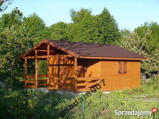 DOMEK LETNISKOWY DREWNIANY 30M2 ALTANKA DZIAŁKOW Architektura ogrodowa łódzkie Skierniewice