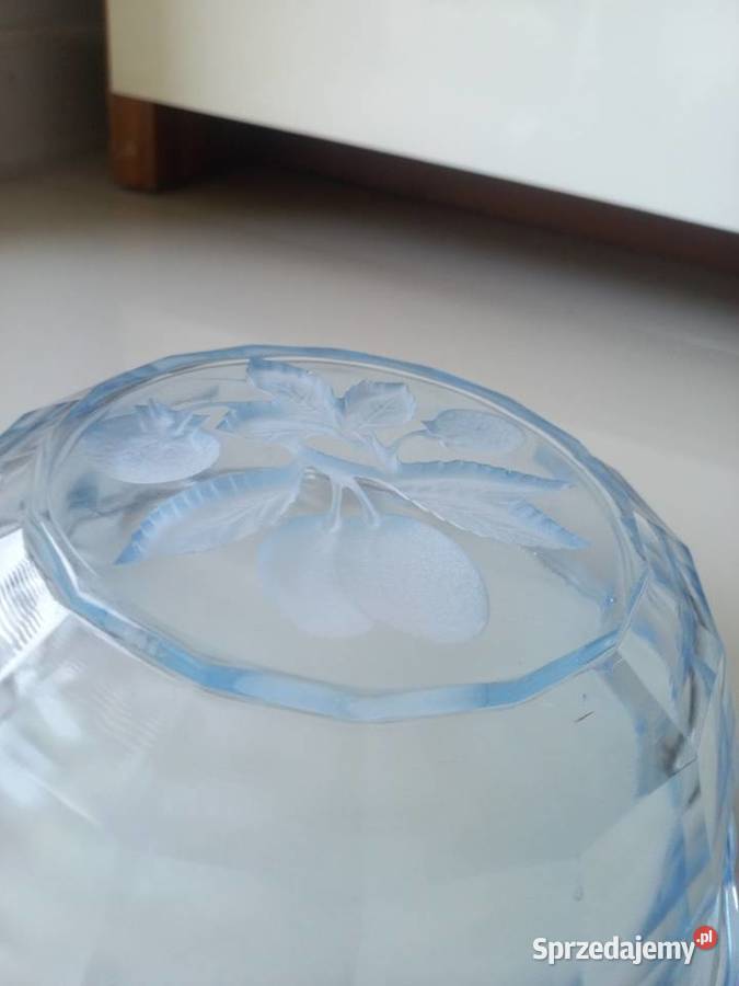 Misa szklana niebieska Art Deco kujawsko-pomorskie Toruń