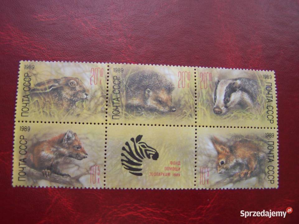 ZSRR 1989 MNH Mi 593539 Fauna Zwierzęta Tychy