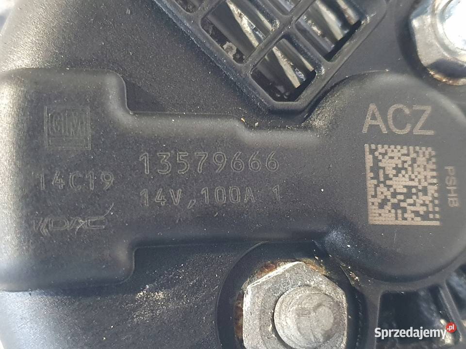 ALTERNATOR Opel Zafira B 18 16V 13579666 100A Chełm