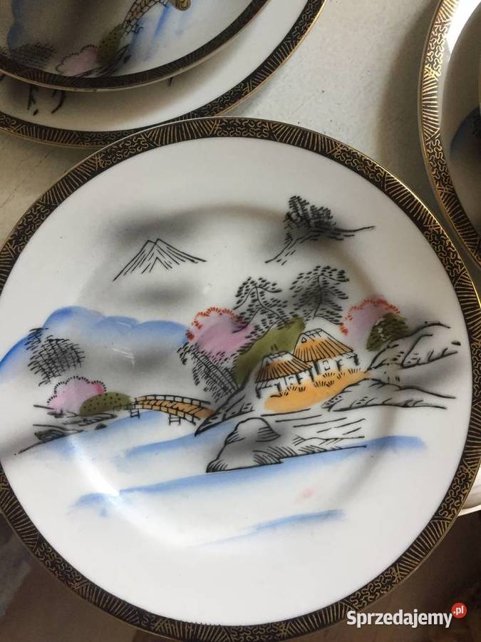 Filiżanki japońskiej firmy Kutani Ryki