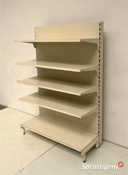 Regał przyścienny metalowy używany 5półkowy