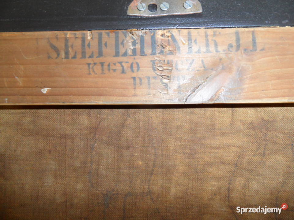 Stary obraz 19 wiek 1870 Malarstwo lubelskie Lubartów