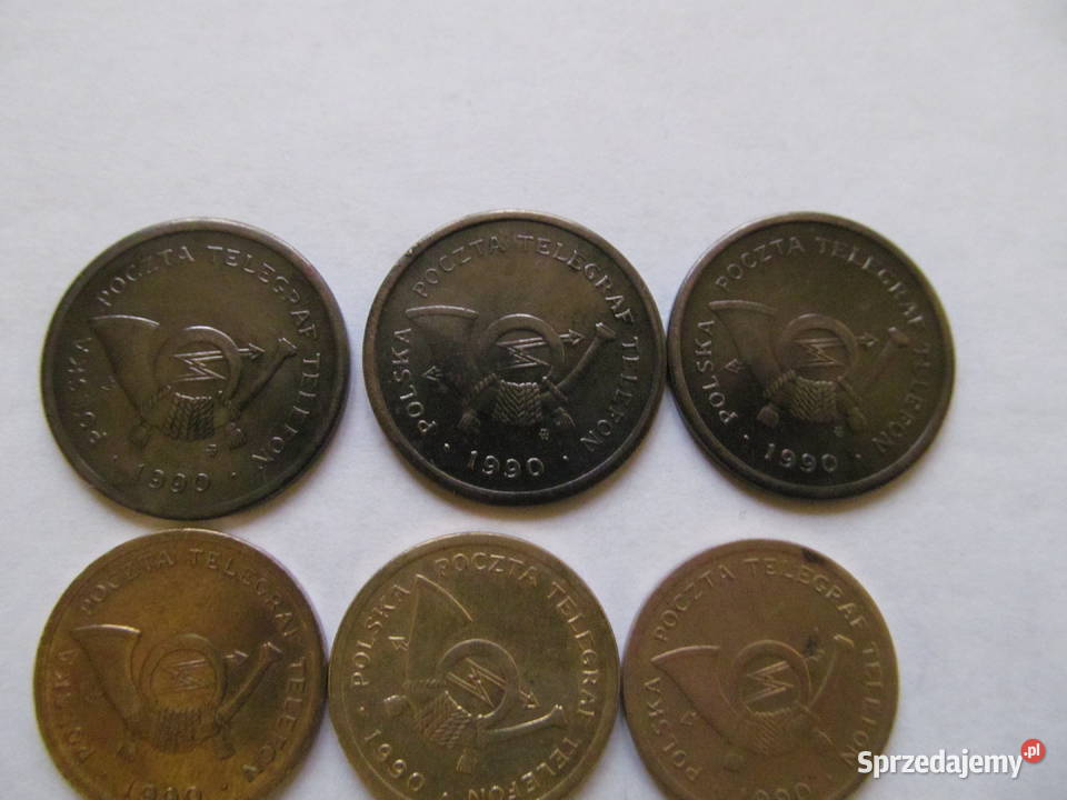 żeton telefoniczny typ A i B zestaw Numizmatyka