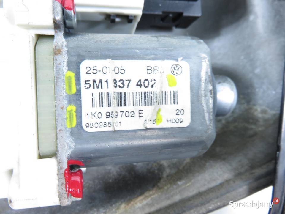 PODNOŚNIK SZYBY PRAWY PRZEDNI VW GOLF PLUS