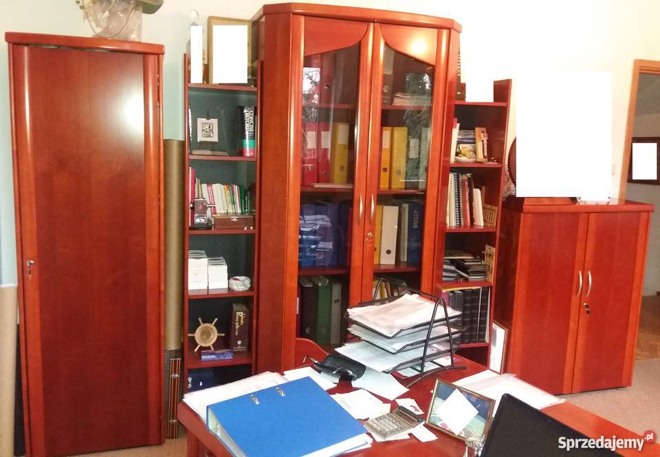Eleganckie Meble GABINETOWE duży zestaw 2 biurka Biuro Warszawa