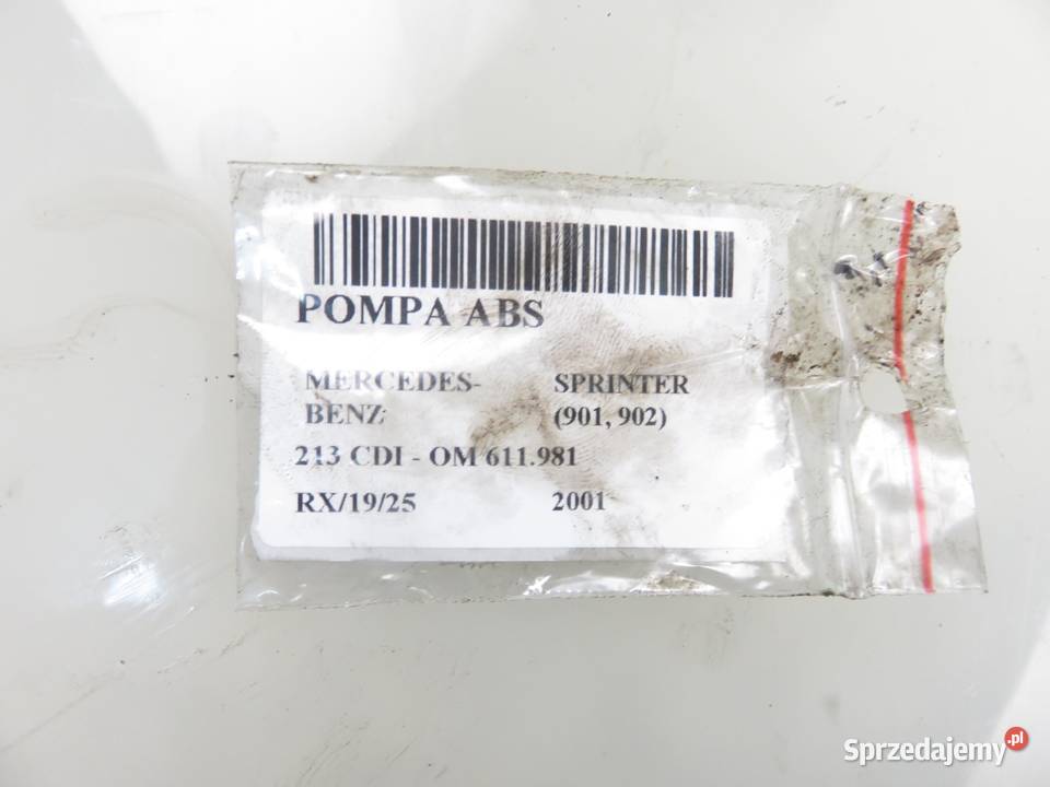 POMPA ABS MERCEDESBENZ SPRINTER 901 902 Układ ABS i ESP Motoryzacja sprzedam