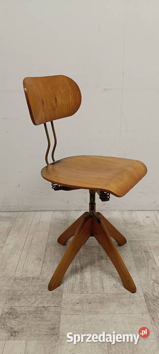 krzesło architekta biurowe lata 50te vintage Fotele i krzesła obrotowe Radomsko