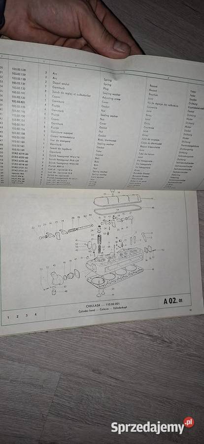 Motor Engine D103 110 D108 108A Katalog części i Antykwariat Łęczyca