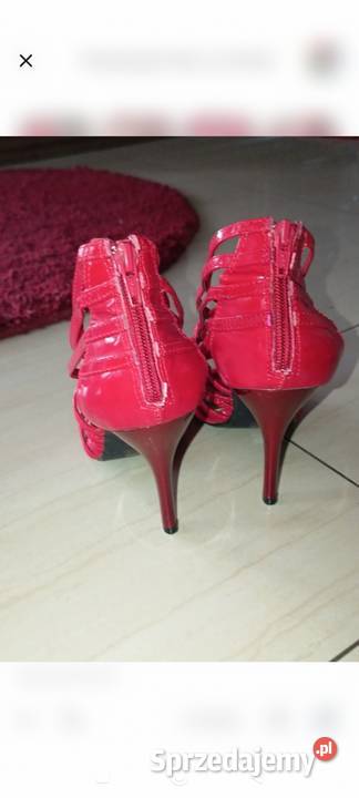 Czerwone Sandały GladiatorSzpilki Lakierowane kujawsko-pomorskie Bydgoszcz sprzedam