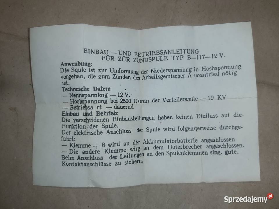 Trabant 601 Łada Skoda Fiat Dacia Nowa cewka osobowe Piaseczno