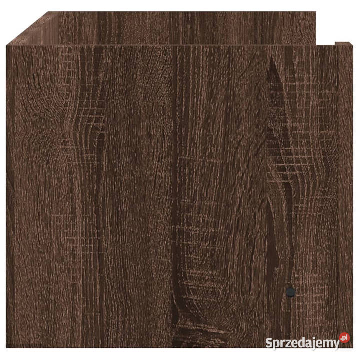 Półka ścienna brązowy dąb 100x35x305 WM848464