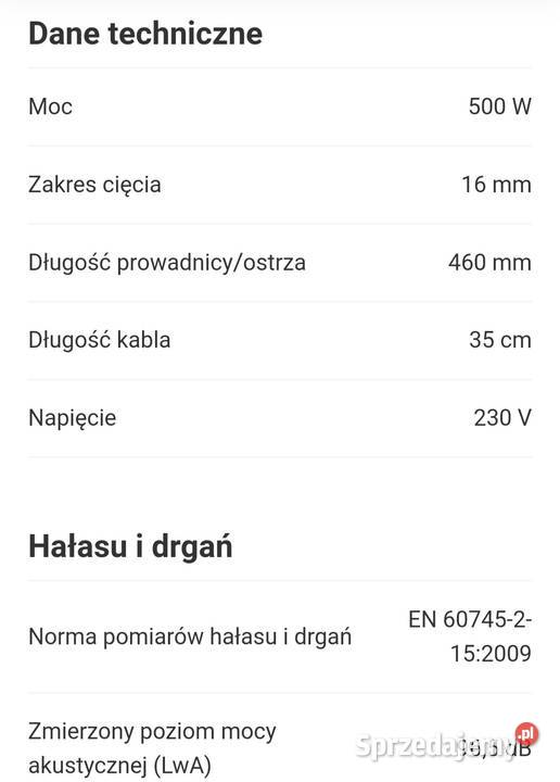 Nożyce do żywopłotu 500W 460mm