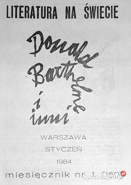 Literatura na świecie 1 150 1984 Pozostałe lubelskie Chełm
