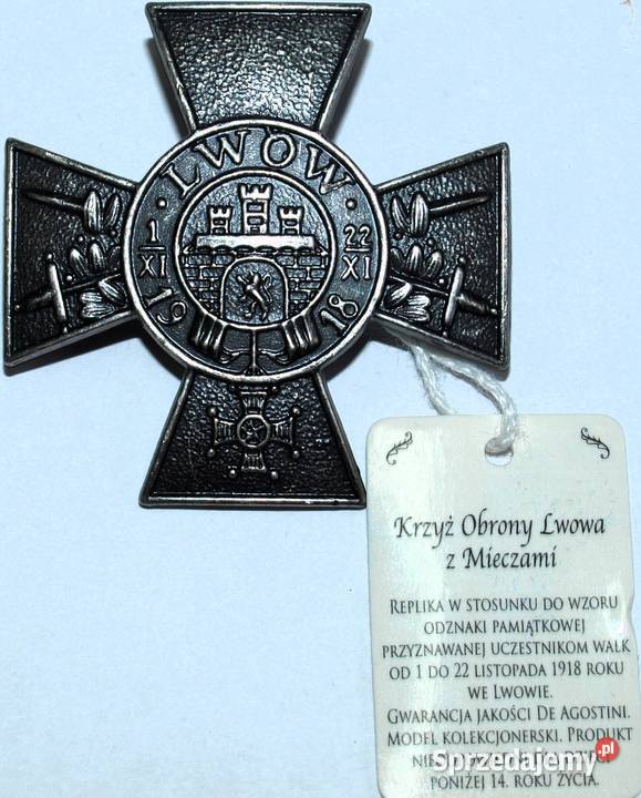 Odznaka Krzyż Obrony Lwowa z Miecza II RP mazowieckie Warszawa