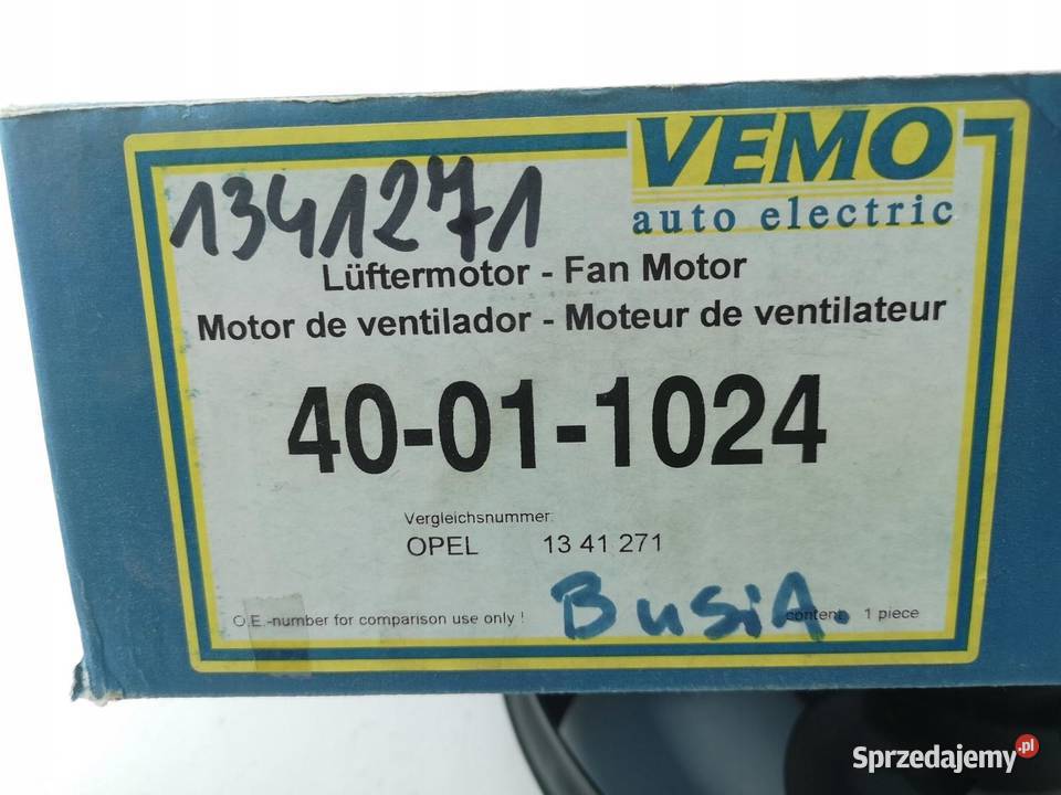 WENTYLATOR CHŁODNICY OPEL ASTRA VECTRA CORSA