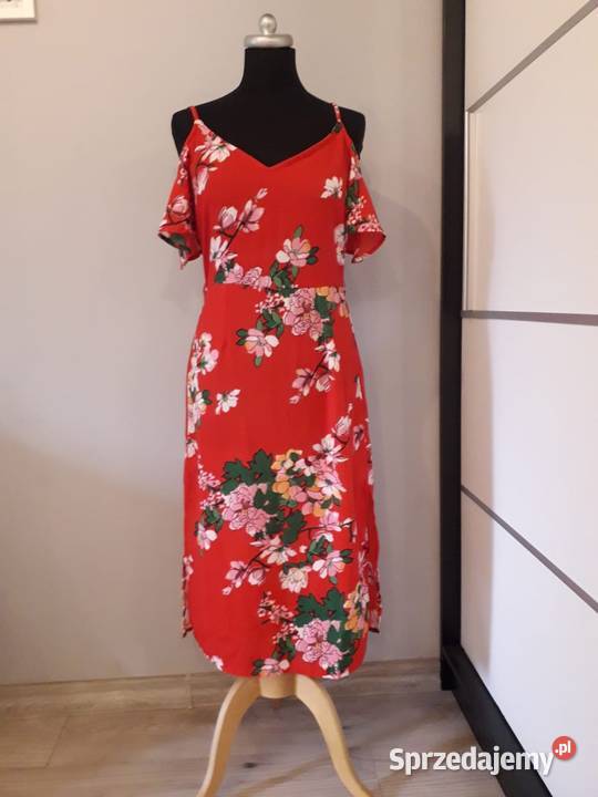 Letnia sukienka w kwiaty Pigalle S Rozmiar 36(S) sprzedam