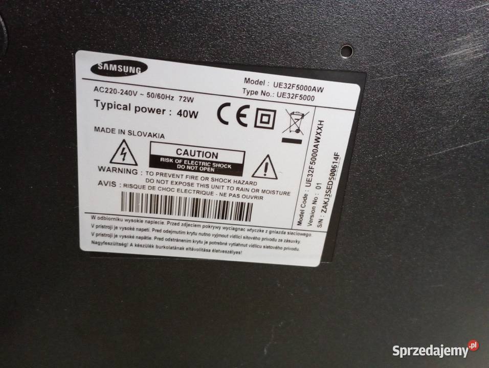 Telewizor Samsung 32cale uszkodzony LED kujawsko-pomorskie Toruń