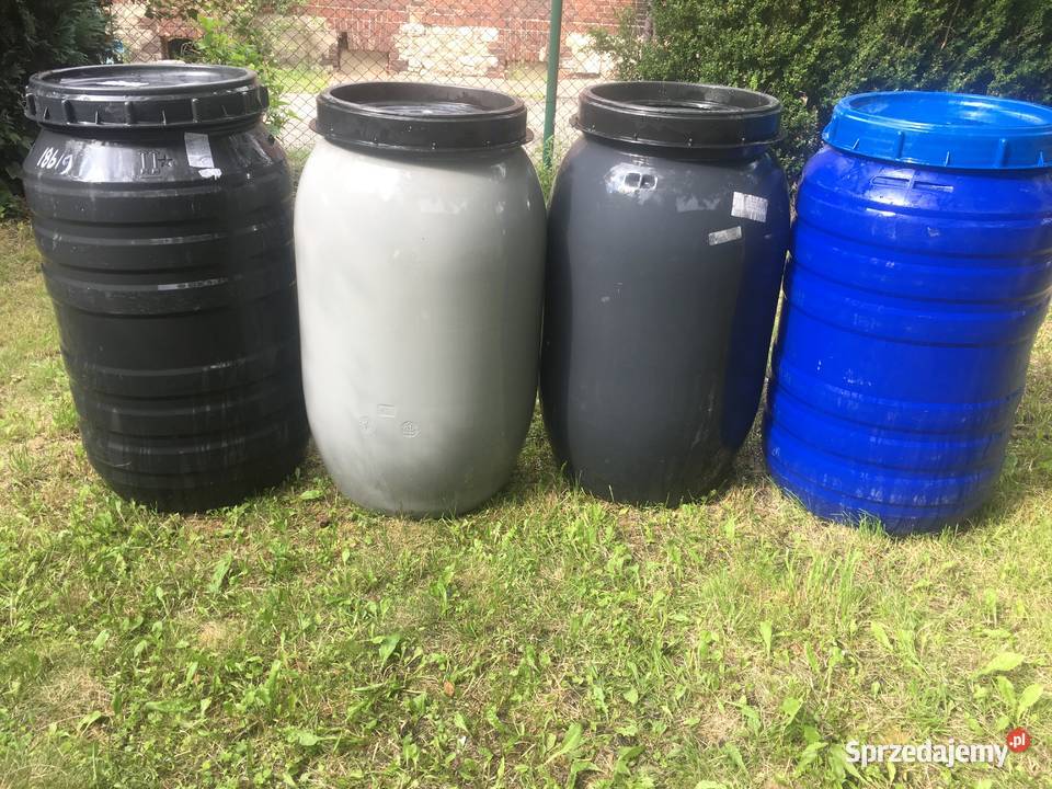 Beczki plastikowe na wodę 220 litrów CZYSTE Z Sosnowiec