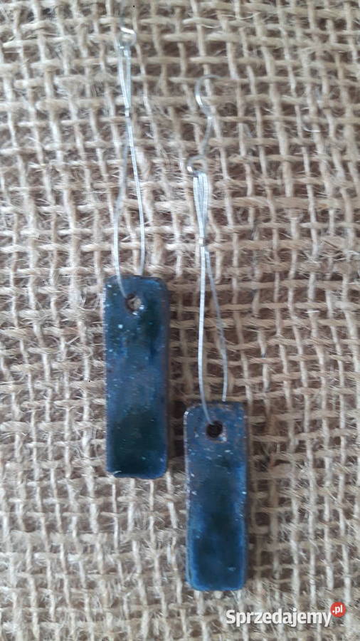 Kolczyki ceramiczne ręcznie wykonane Kolczyki Otwock