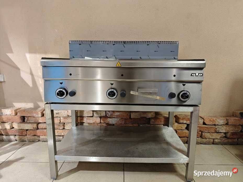 Grill gazowy MBM 100 płyta gładka chromowana śląskie